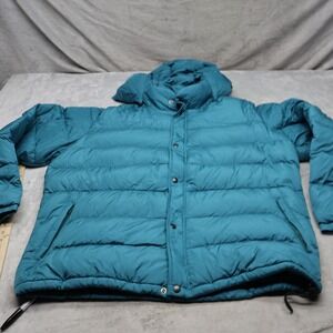 REI Down Jacket Mens XXL Blue Insulated Light Pack Quilted Puffer Outdoor VTG